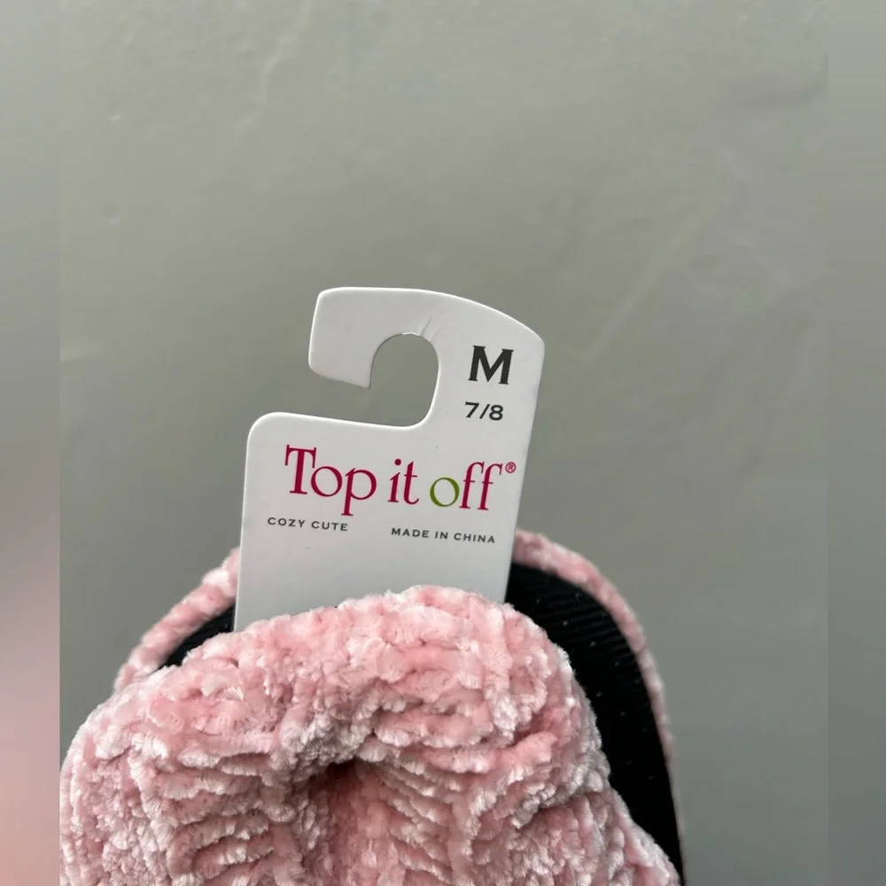 NWT Top it off Chenille Lounge Slippers size 7/8 - Picture 4 of 5